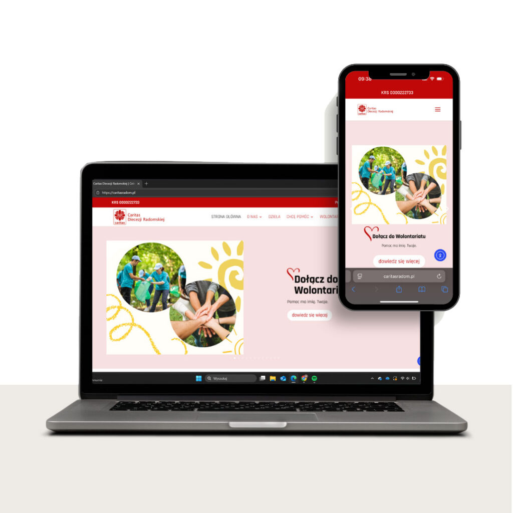 strona internetowa dla caritas radom